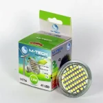 Csak ma M-Tech MR16 Spot 48 LED SMD, 12V, 2,8W, 176Lm Meleg Fehér 3000K, 3528, MTL422 led izzóM-tech