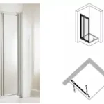 Hüppe Express PT 80/90 Zuhany lengőajtó (86-90, fehér, Anti-Plaque üveg, 90 cm, #EX1402.055.322)Hüppe Olcsó