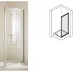 Gyors kiszállítás Hüppe Express SW 90 Zuhany oldalfal (mattezüst, Anti-Plaque üveg, 88-90, 90 cm, #EX1313.087.322)Hüppe