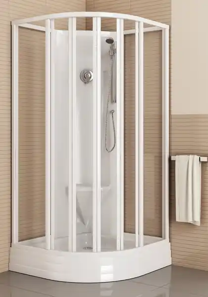 Ravak ASBKP6 Negyedköríves zuhanybox (fehér, 80x80 cm, Pearl, 805x805x2065 mm) 8064411211Ravak Akciós ár