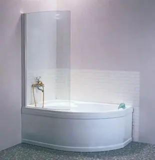 Prémium Ravak Elegancce EVSK1 75 Kádparaván (fehér, balos, 75 cm, Transparent)Ravak