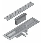 Szuper akció Aco Comfort normál (92mm) szigetelő gallér nélküli zuhanyfolyóka (1085 mm, 9010.88.19)ACO