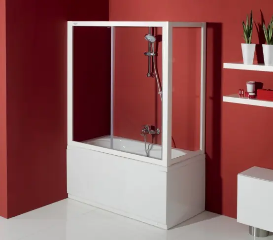 Szezonális akció Kolpa-San Orion TSv 70/75/80 fix fal (73-76 cm, Fehér, Edzett üveg átlátszó, 75 cm, #730350)Kolpa-San
