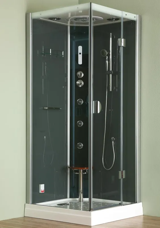 Azonnal elérhető Roltechnik DLS 900 Hidromasszázs és gőzkabin (termosztátos csaptelep (balos), 90x90x216 cm)Roltechnik