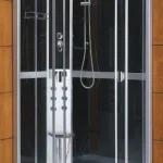 Roltechnik Chicago asszimetrikus masszázskabin (króm, Rauch, 120x80x215 cm, jobbos)Roltechnik Prémium