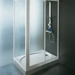 Újdonság Kolpa-San Luna TSv/2D 70/80/90 fix fal "OUTLET" (Fehér, Chinchilla, 90 cm, 90 cm)Kolpa-San