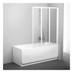 Újdonság Ravak VS3 100 cm kádparaván Transparent üveggel, fehér 795P0100Z1Ravak