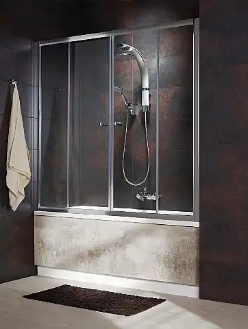 Expressz szállítás Radaway Vesta DWD kádparaván (Króm, 160x150 cm, Átlátszó, #203160-01)Radaway