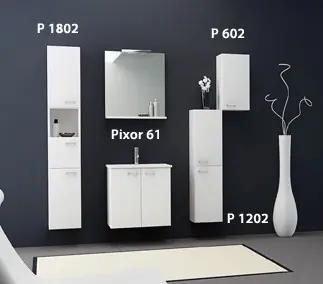 Kolpa-San Q-Line Pixor 61 fürdőszobabútor (Dió, #Pixor 61/O)Kolpa-San Kihagyhatatlan ajánlat