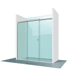 Gyors kiszállítás Varioglass Vendum V3 tolós zuhanyajtó víztiszta üveg (220 cm)Varioglass