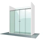Varioglass Vendum V4 tolós zuhanyajtó (260 cm)Varioglass Alacsony ár
