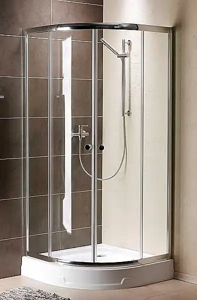 Radaway Dolphi Premium A 90x90 negyedköríves zuhanykabin (90x90x190 cm, króm, Átlátszó, #30403-01-01)Radaway Gyors kiszállítás