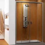 Radaway Dolphi Premium Plus DWD 140 zuhanyajtó (140x190 cm, króm, Átlátszó, #33353-01-01N)Radaway Legjobb ár