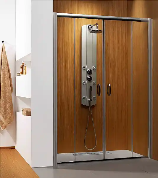 Radaway Dolphi Premium Plus DWD 180 zuhanyajtó (Barna, króm, 180x190 cm, #33373-01-08N)Radaway Gyors kiszállítás