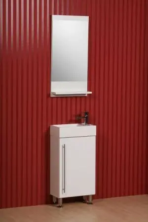 Verita mad 40 fürdőszobabútor (wenge, #tükör 400X600)Verita Outlet