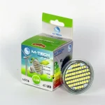 M-Tech MR16 Spot 60 LED SMD, 12V, 3,6W, 220Lm Meleg Fehér 3000K, 3528, MTL423 led izzóM-tech Nézd meg most