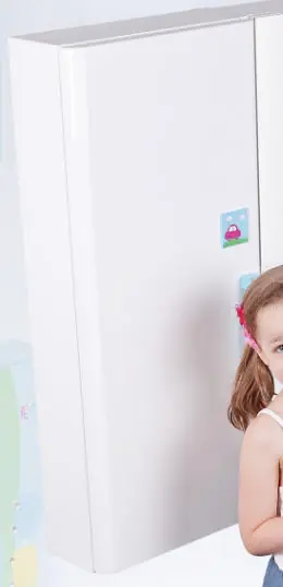 Újdonság Infinity Kid II Boy gyerek fürdőszobabútor kiegészítő szekrényInfinity