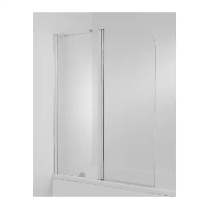 Azonnal elérhető Jika Cubito 115x140-es kétrészes kádparaván átlátszó, króm, balos H2564260026681 (2.5642.6.002.668.1)Jika