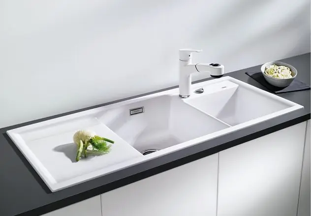 Kiárusítás BLANCO AXIA II 8S Silgranit mosogató (tartufo, #517298)Blanco