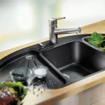 BLANCO DELTA-F Silgranit munkalap szintbe építhető mosogató tartozékokkal (antracit, #510923)Blanco Akció