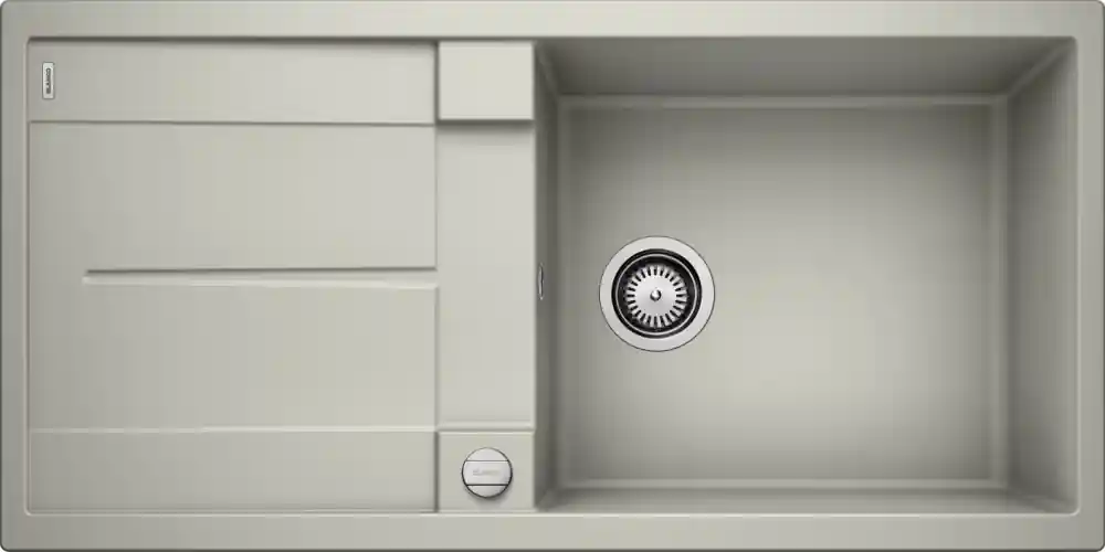 Végkiárusítás BLANCO METRA XL 6S Silgranit mosogató dugókiemelővel, gyöngyszürke 520581Blanco