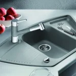 Végkiárusítás BLANCO VIVA 9E Silgranit mosogató dugókiemelővel (jázmin, #510575)Blanco