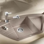 BLANCO ZIA 9E Silgranit mosogató szűrőkosárral (sand, #514761)Blanco Olcsóbb