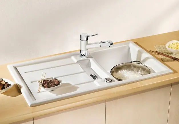 BLANCO PRION 5S kerámia PuraPlus mosogató (aluszürke, #512855)Blanco Újdonság
