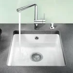 Azonnal elérhető BLANCO SUBLINE 375-U kerámia PuraPlus aláépíthető mosogató (vanília, #516039)Blanco