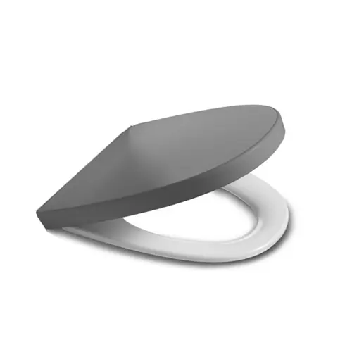 Roca Khroma lassú záródású wc ülőke fali wc-hez, silver grey 7801652F1T (A801652F1T)Roca Gyors kiszállítás