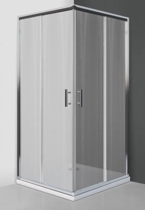 Gyors szállítás Roltechnik Sani Pro HGS2 szögletes zuhanykabin (87,5-90 cm, króm, Chinchilla, #223-9001000-00-03)Roltechnik
