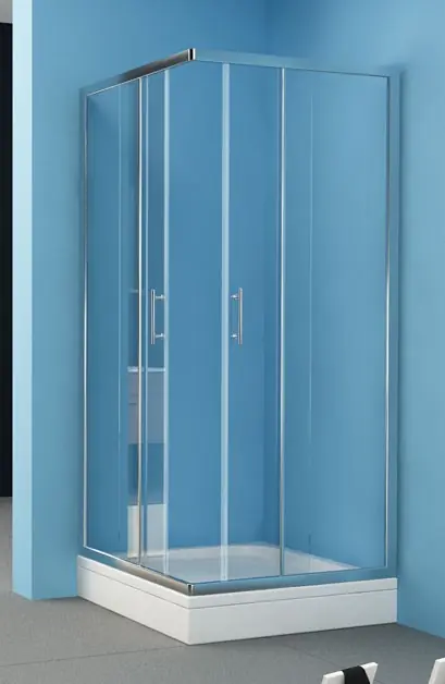 Szuper ajánlat Kolpa-San Q-Line TKK 80x90 szögletes zuhanykabin (80x90 cm, fehér, chinchilla, #526430)Kolpa-San