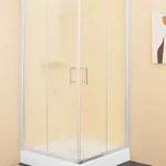 Kolpa-San Q-Line TKK 80x100 szögletes zuhanykabin (80x100 cm, fehér, chinchilla, #526470)Kolpa-San Gyors kiszállítás