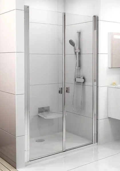Ravak Chrome CSDL2 120 zuhanyajtó (117,5-120,5x195 cm, fehér, Átlátszó, #0QVGC10LZ1)Ravak Szuper ajánlat