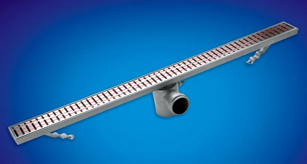 Nézd meg most Aco. Classic alacsony (80mm) 1085 mm-es szigetelő gallér nélküli zuhanyfolyóka perforált ráccsal (402995-0)ACO
