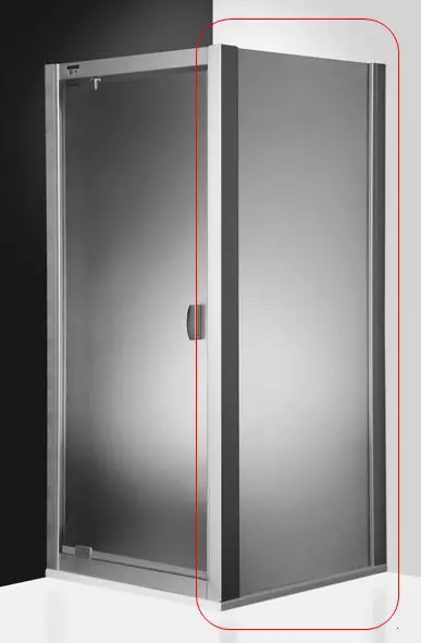 Roltechnik Exclusive Line ECDB/700 zuhanyfal (65-71 cm, ezüst, Satinato, #530-7000000-01-15)Roltechnik Kedvezmény