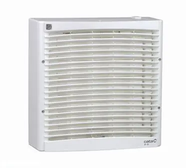Cata B 30 nagy teljesítményű falsíkba építhető ventilátor automata zsaluval, fehér 00621003Cata Gyors szállítás
