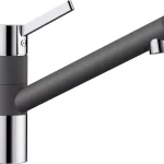 Szuper ajánlat BLANCO TIVO Silgránit/króm álló mosogató csaptelep, palaszürke 518800Blanco