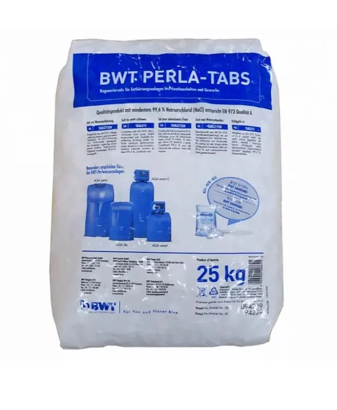 Exkluzív ajánlat BWT tablettázott regeneráló só vízlágyító berendezésekhez 25 kg (Clarosal Tabs) 94239BWT