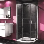 Olcsó Hüppe Aqua negyedköríves zuhanykabin (78,5-81 cm, króm, átlászó, #HUAQ120601)Hüppe