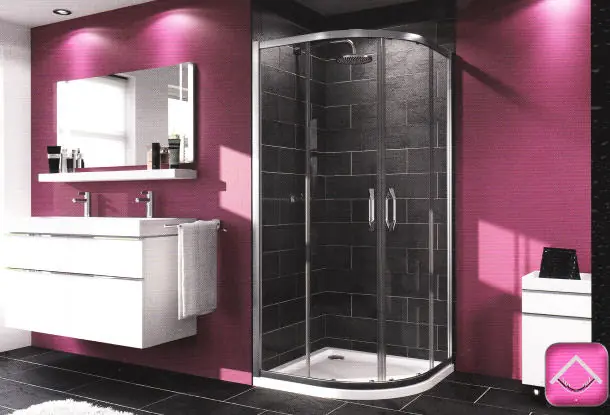 Olcsó Hüppe Aqua negyedköríves zuhanykabin (78,5-81 cm, króm, átlászó, #HUAQ120601)Hüppe