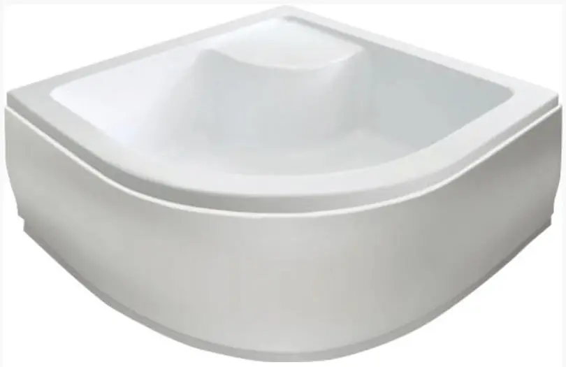 Aqualine 90x90 cm-es íves mély zuhanytálca túlfolyóval (C93)Aqualine Exkluzív ajánlat