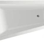 Újdonság Aqualine Metuje 160x100 aszimmetrikus kád (beépíthető / balos, 160x100 cm, #G2610)Aqualine