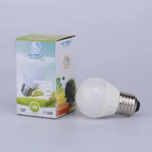 Szezonális akció M-Tech E27 Global G45 15 LED SMD 230V, 3,5W, 280Lm Meleg Fehér 3000K, MTL472 led izzóM-tech