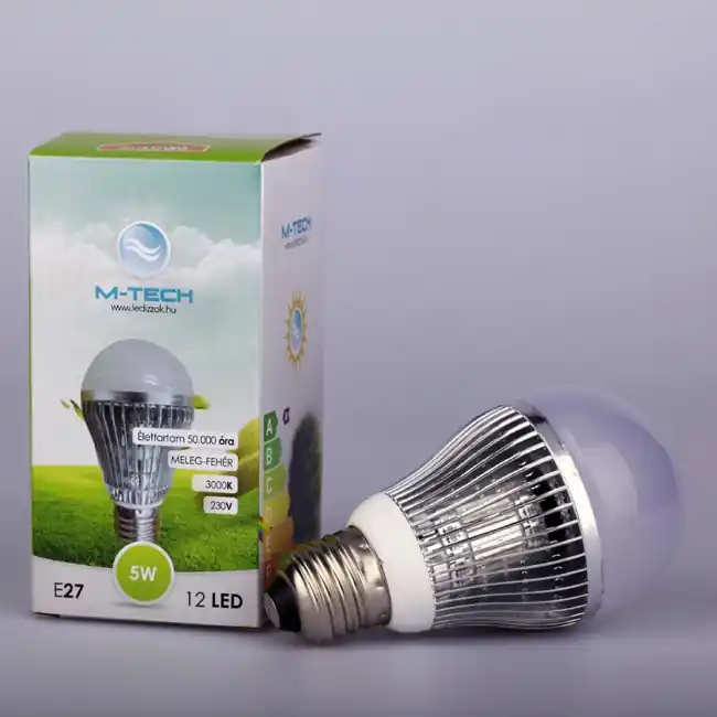 M-Tech E27 Global 26 LED SMD 11W, High Power, 230V, 850Lm Meleg Fehér 3000K, Dimmable MTL464 led izzóM-tech Különleges ajánlat