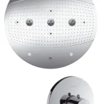 Vásárlói kedvenc Hansgrohe Raindance Rainmaker Ø 600mm Air 3jet fejzuhany világító szettel + Ecostat S termosztátos highflow csaptelep 28404 000 (28404000)Hansgrohe