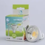 M-Tech GU10 Spot 1 COB LED 230V, 6W, 550Lm Meleg Fehér 2700K, MTL901 led izzóM-tech Szuper akció