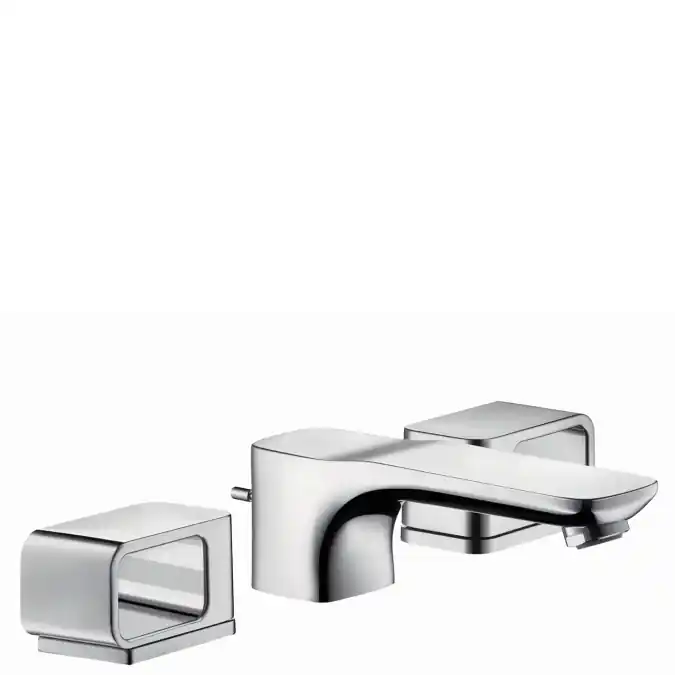 Hansgrohe AXOR Urquiola 3-lyukú mosdócsaptelep, automata lefolyó-garnitúrával, takarórozettákkal 11041000Axor Szezonális akció