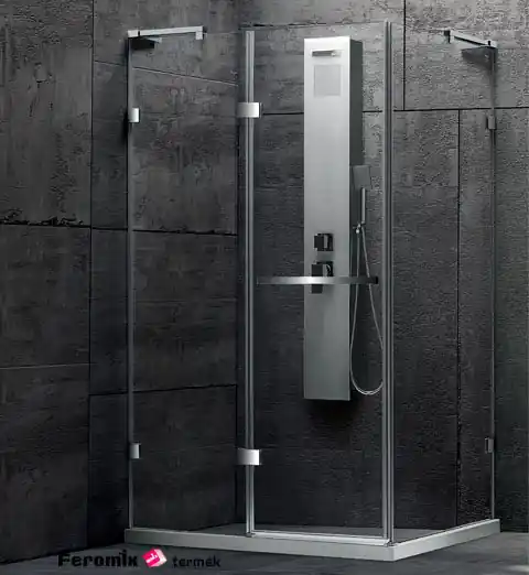 Akciós ár Feromix 90x120 cm-es nyíló ajtós zuhanykabin SR-1613-90Coway
