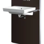 Geberit Monolith 131.042.SQ.1 barna üveg szerelőmodul mosdóhoz, fali csaptelephez jobb oldali kezelővel, jobb és bal oldali tárolóvalGeberit Vedd meg online